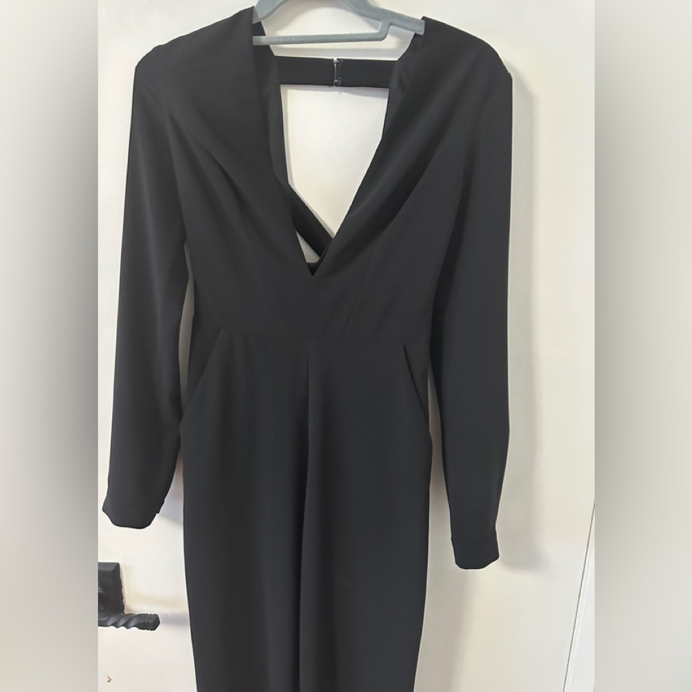Bebe x Naven Black Long Sleeve Criss Cross Jumpsuit - Picture 10 of 10
